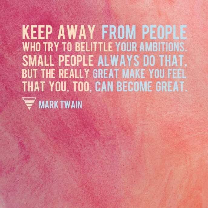 That Mark Twain had great advice that has transcended time...